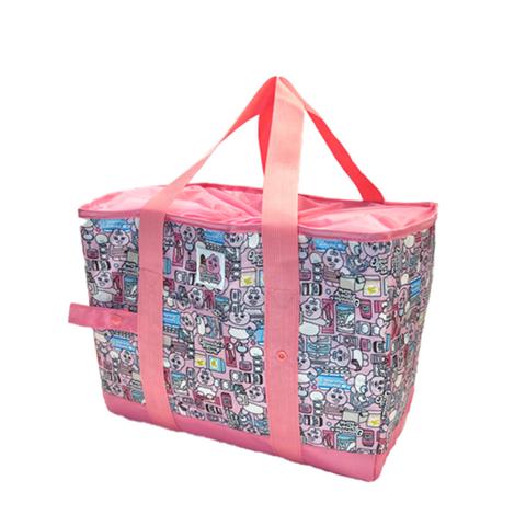 折りたたみ買い物カゴバッグ（おぱんちゅうさぎ）