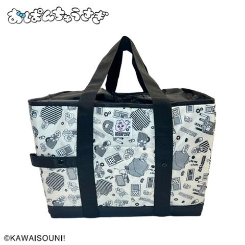 折りたたみ買い物カゴバッグ（おぱんちゅうさぎ）