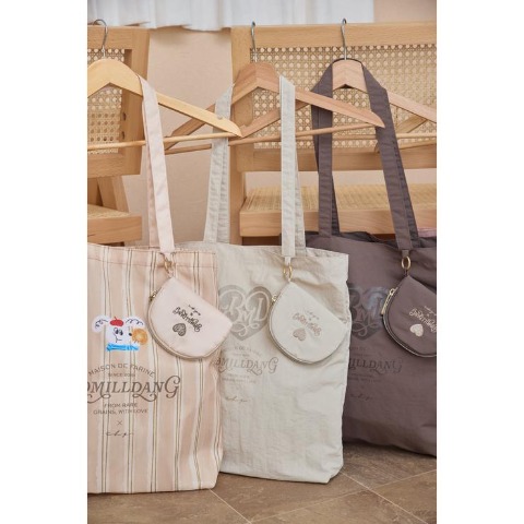 ポーチ付ショッピングバッグ（yumi×BOMILLDANG）