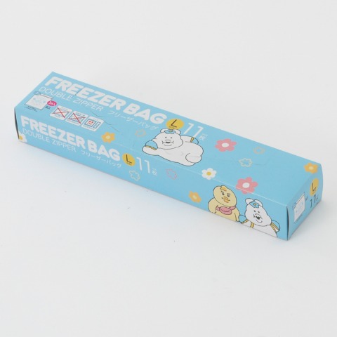 フリーザーバッグ Lサイズ（んぽちゃむ）