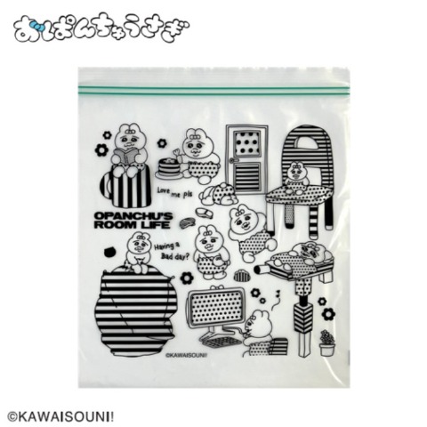 フリーザーバッグL（おぱんちゅうさぎ）