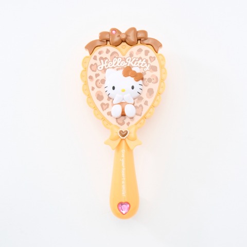 ヘアブラシヒョウ柄ブラウン（サンリオキャラクターズ）