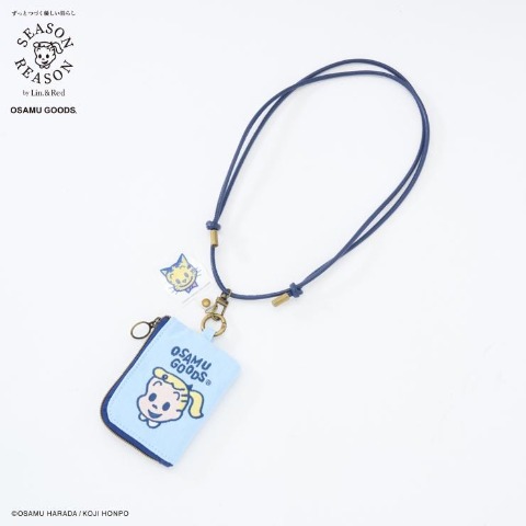 ポーチ付きスマホショルダー（SEASON REASON×OSAMUGOODS））