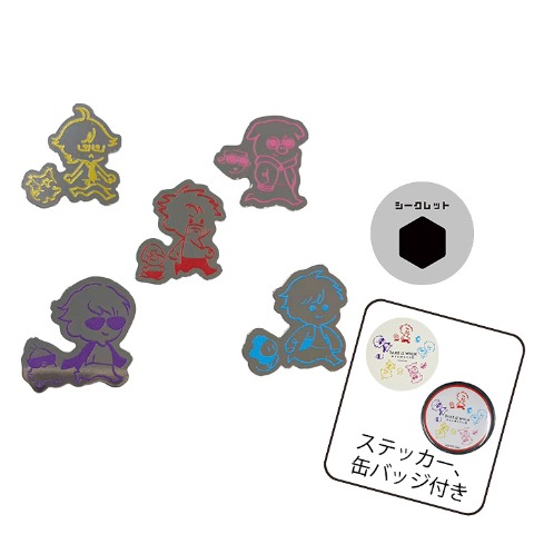 ピンズ6点・バッジ1点付きコンプリートセット（ドズル社）