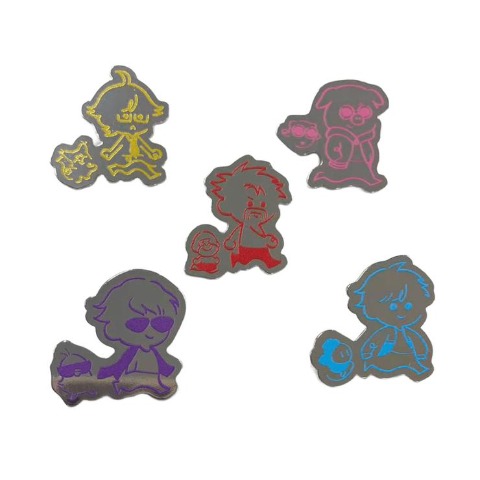 ピンズ6点・バッジ1点付きコンプリートセット（ドズル社）