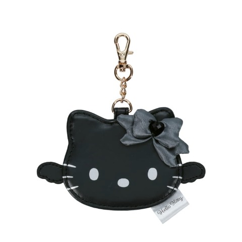 フェイスミラーチャームブラック（ハローキティー）