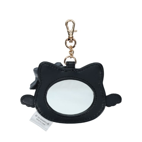 フェイスミラーチャームブラック（ハローキティー）