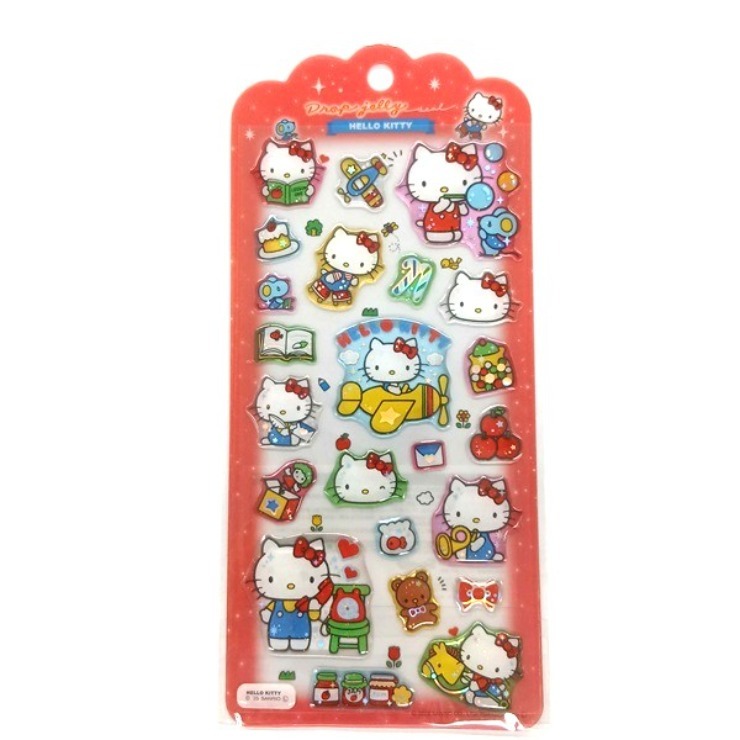 キラキラ　ドロップ　ジェリーシール　ハローキティ16点セット ドロップジェリーシール（ハローキティ） | しまむら | しまむらパーク