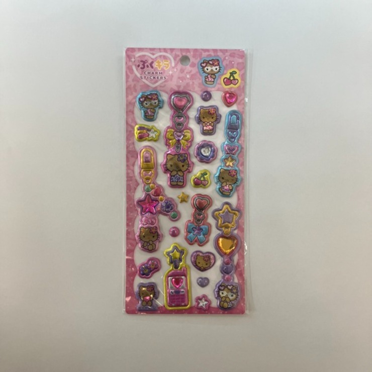 しまむら限定 ぷくぷくステッカー 5種各5点ずつ ぷくキラチャームステッカー（ハローキティ） | しまむら | しまむらパーク