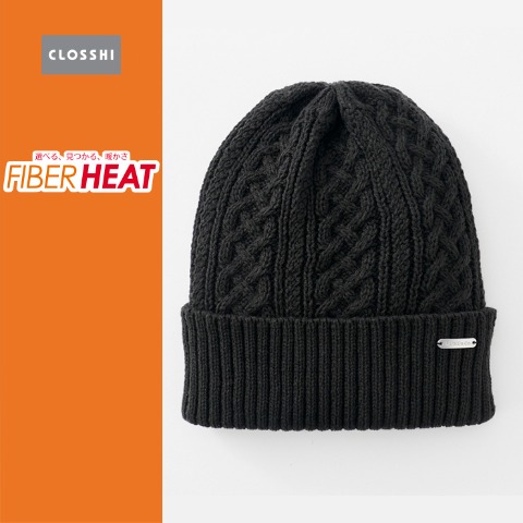 レディース ニットワッチ (FIBERHEAT×MUMU) ブラック 213