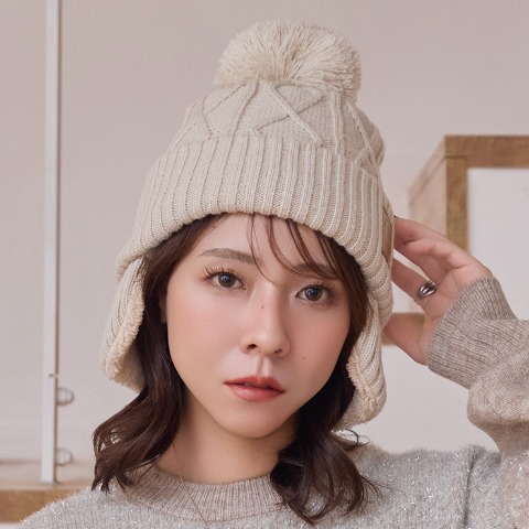 レディース　耳付きニットワッチ（yumi）