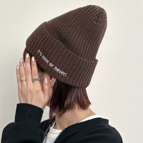 レディース　ニット帽（rumi）