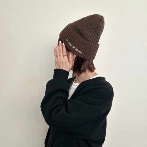 レディース　ニット帽（rumi）