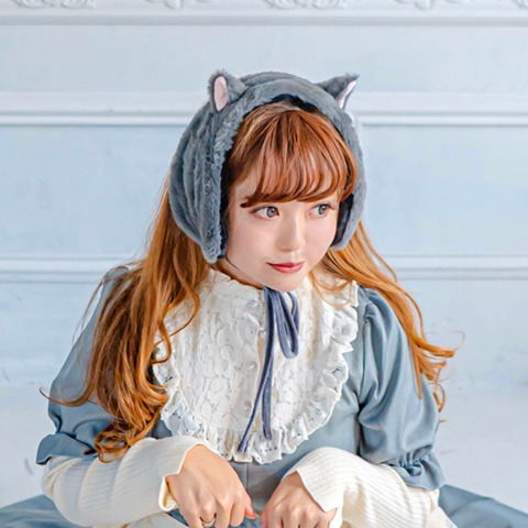 レディース　耳付きイヤーマフラー（Disney/Kaho）