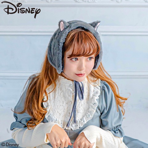 レディース　耳付きイヤーマフラー（Disney/Kaho）