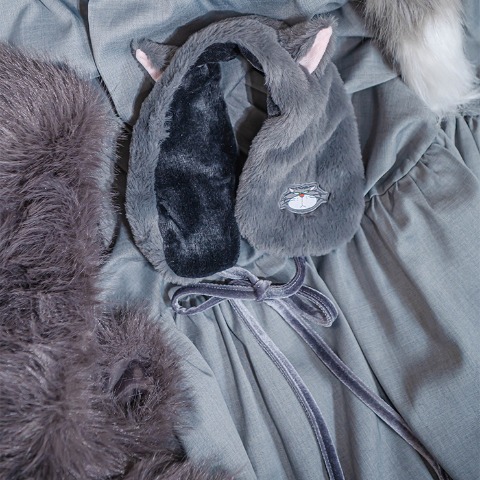 レディース　耳付きイヤーマフラー（Disney/Kaho）