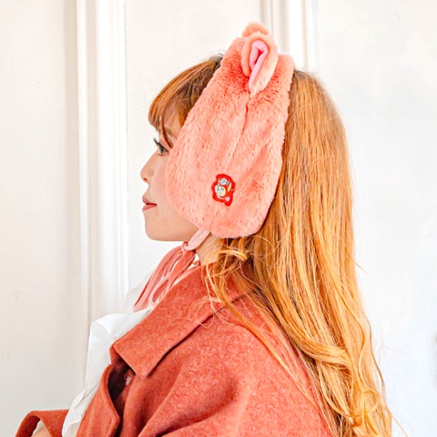 レディース　耳付きイヤーマフラー（Disney/Kaho）