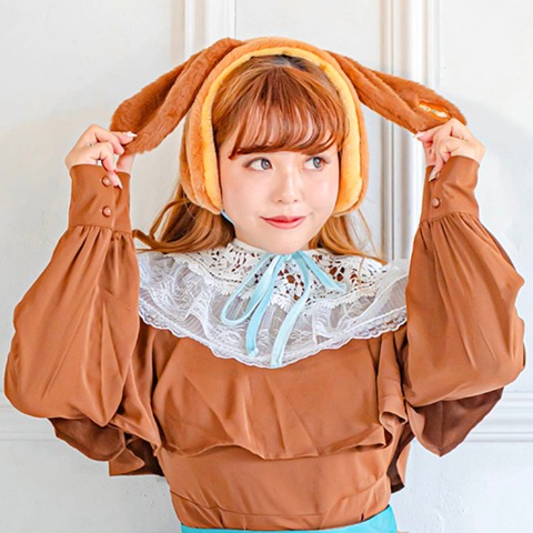 レディース　耳付きイヤーマフラー（Disney/Kaho）