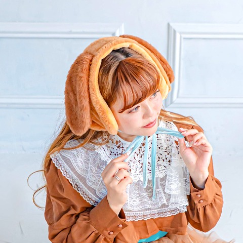 レディース　耳付きイヤーマフラー（Disney/Kaho）