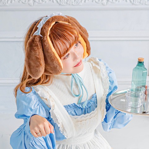 レディース　耳付きイヤーマフラー（Disney/Kaho）