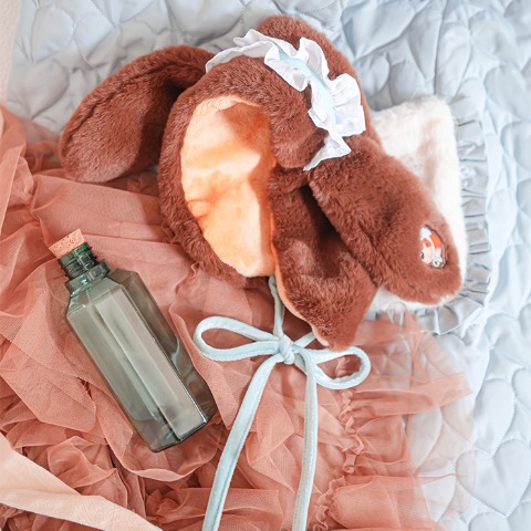 レディース　耳付きイヤーマフラー（Disney/Kaho）