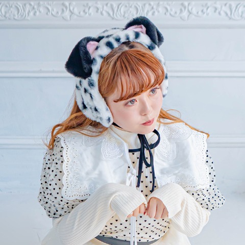 レディース　耳付きイヤーマフラー（Disney/Kaho）