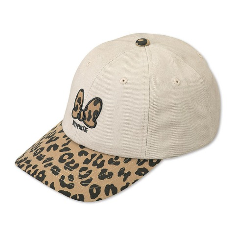 レディース　ヒョウ柄キャップ（Disney・ミニーマウス）