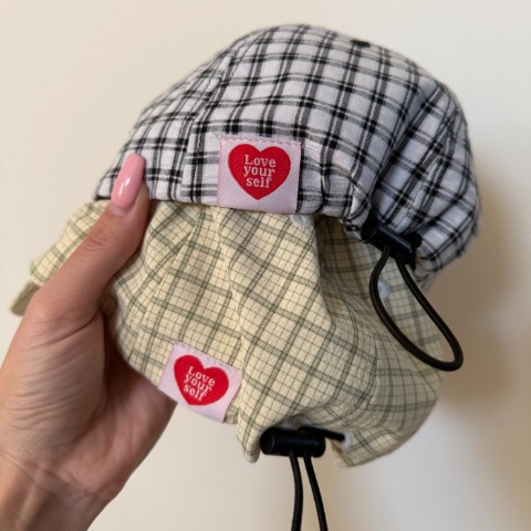 レディース　チェックキャップ（saori）