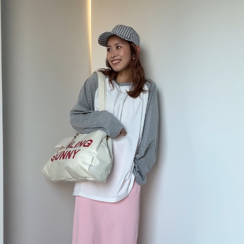 レディース　チェックキャップ（saori）