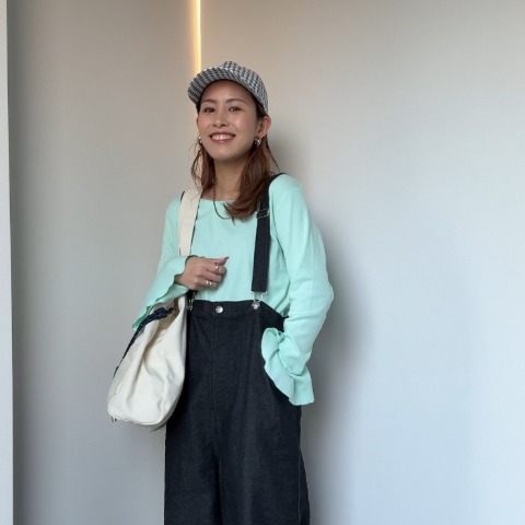 レディース　チェックキャップ（saori）