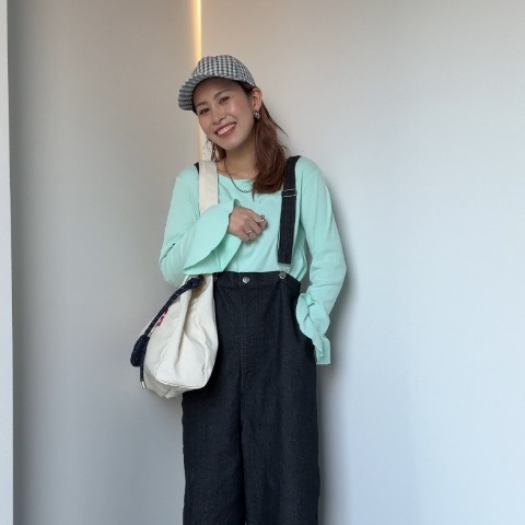 レディース　チェックキャップ（saori）