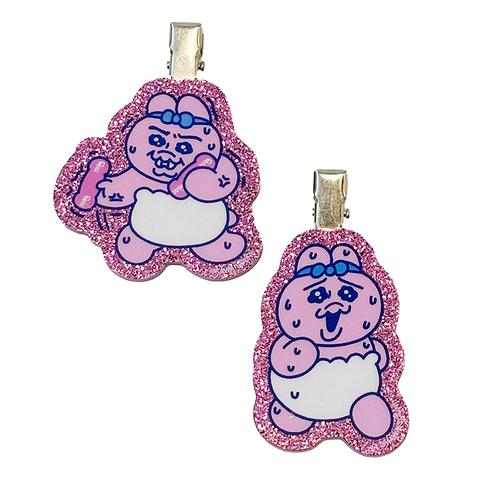 前髪クリップ 2個セット（おぱんちゅうさぎ）