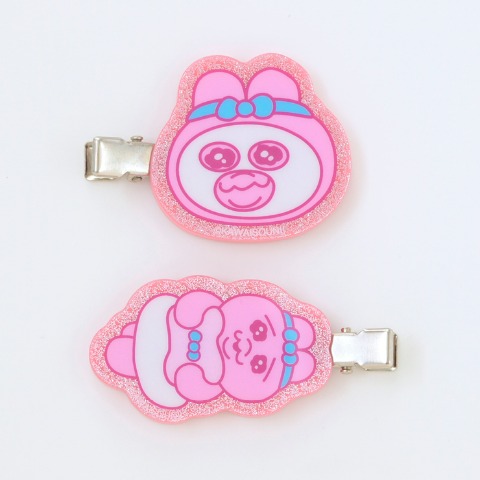 前髪クリップ（おぱんちゅうさぎ）