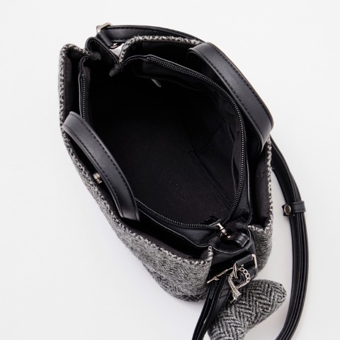 レディース　2WAYバッグ（HARRIS TWEED）（クロミ）