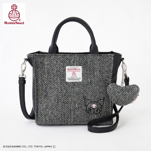 レディース　ショルダーバッグ（HARRIS TWEED）（クロミ）