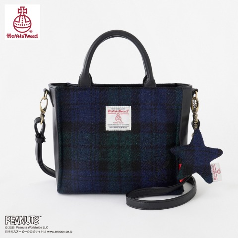 レディース　ショルダーバッグ（HARRIS TWEED）（PEANUTS）