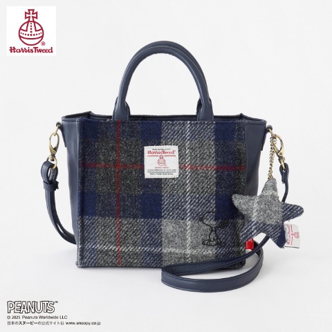 レディース　ショルダーバッグ（HARRIS TWEED）（PEANUTS）