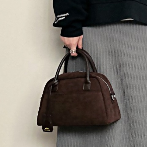 レディース　ボストンバッグ（rumi） ダークブラウン 115