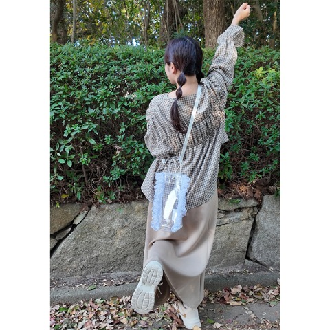 レディース　クリアバッグ（きなこっこ）