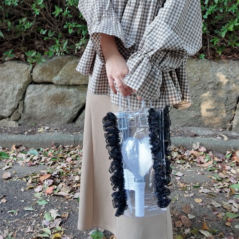 レディース　クリアバッグ（きなこっこ）