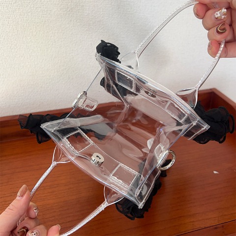 レディース　クリアバッグ（きなこっこ）