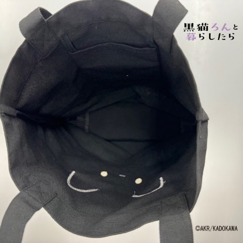 トートバッグ（黒猫ろん）