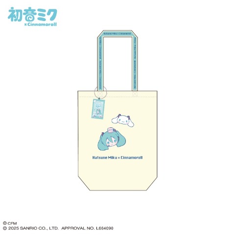 チャーム付きトートバッグ（初音ミク×シナモン）