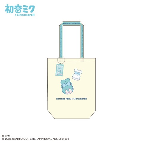 チャーム付きトートバッグ（初音ミク×シナモン）