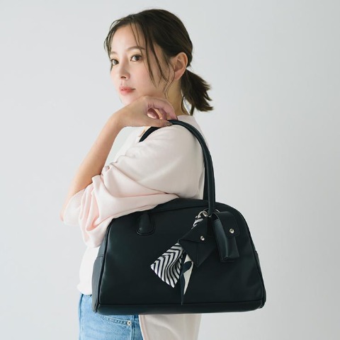 レディース　チャーム付きボストン　(MARIE)