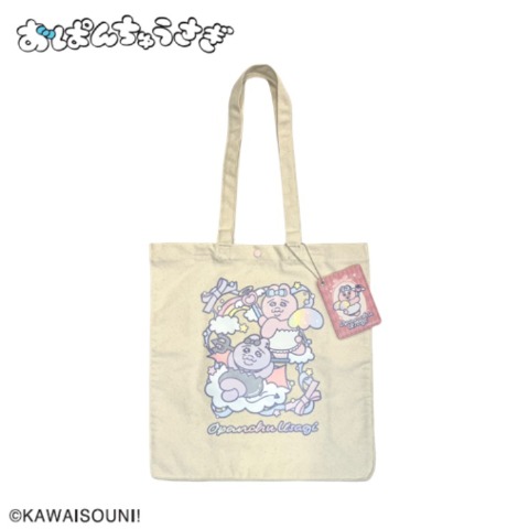 パスケース付トートバッグ（おぱんちゅうさぎ）