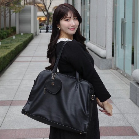 レディース　ハートチャーム付トート（アリシア）