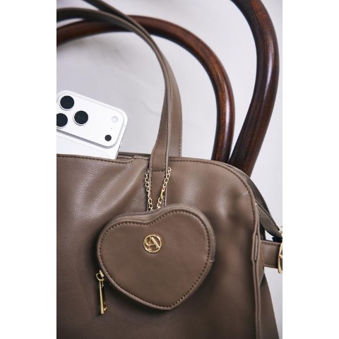 レディース　ハートチャーム付トート（アリシア）