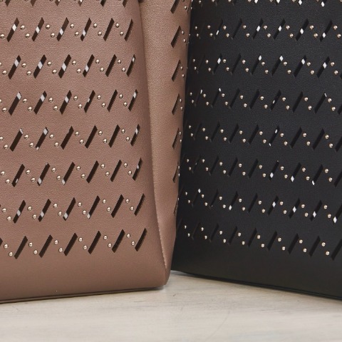 レディース　パンチングスタッズトート　(Helm×Taiyou)