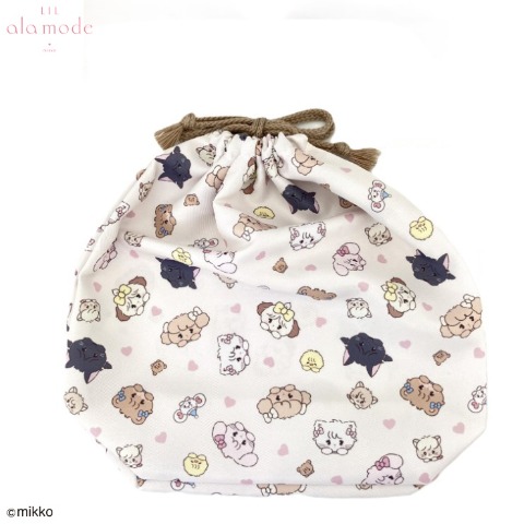 巾着付きミニトート Lil ala mode A